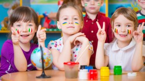 Children in language camp