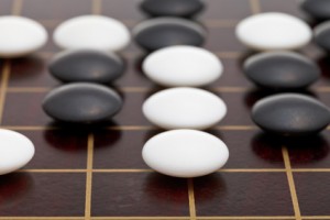 position of stones during go game playing