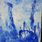 2019 Abstrait - La mer bleue